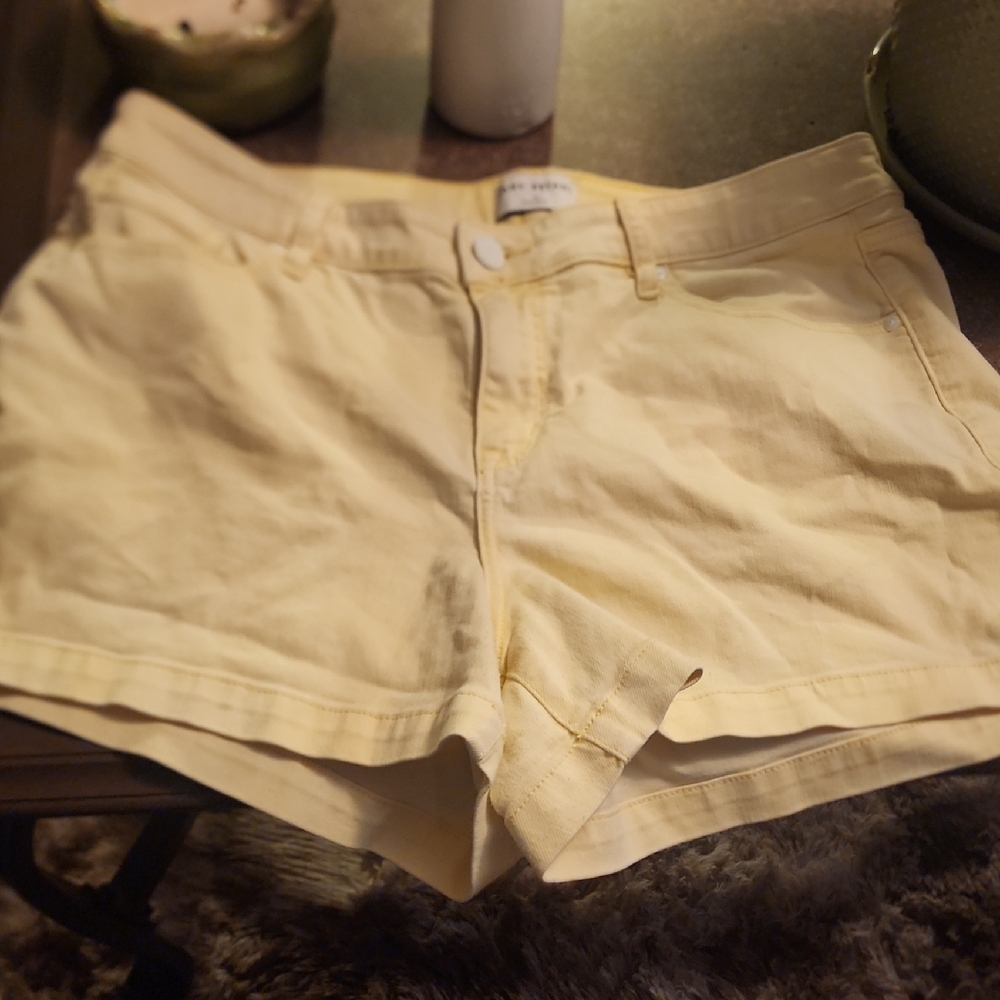 Lane Bryant Light Yellow Jean Shorts